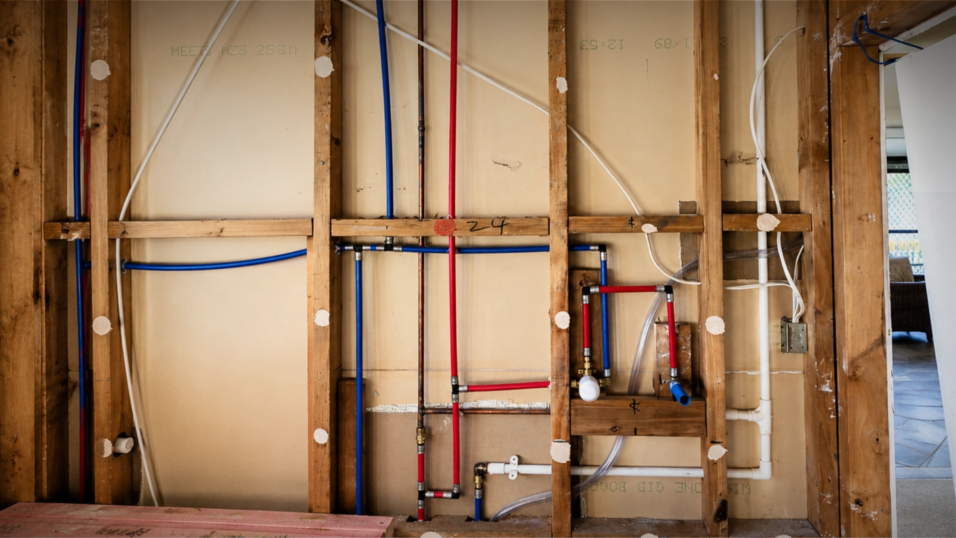 Old galvanised pipe removed and replaced with new pipework in a Napier home