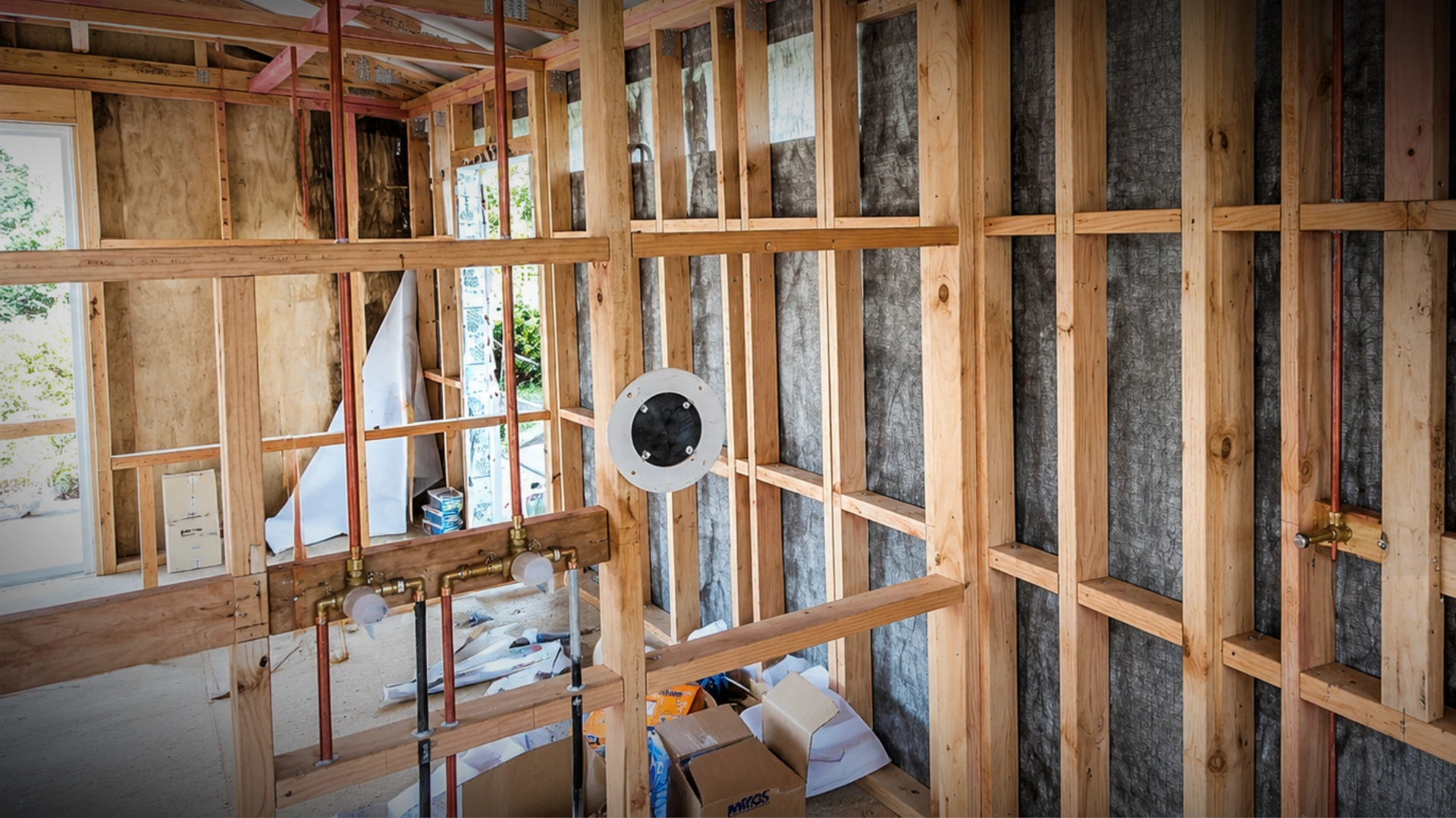 Taylor Plumbing plumber fitting copper pipework under a Napier kitchen sink