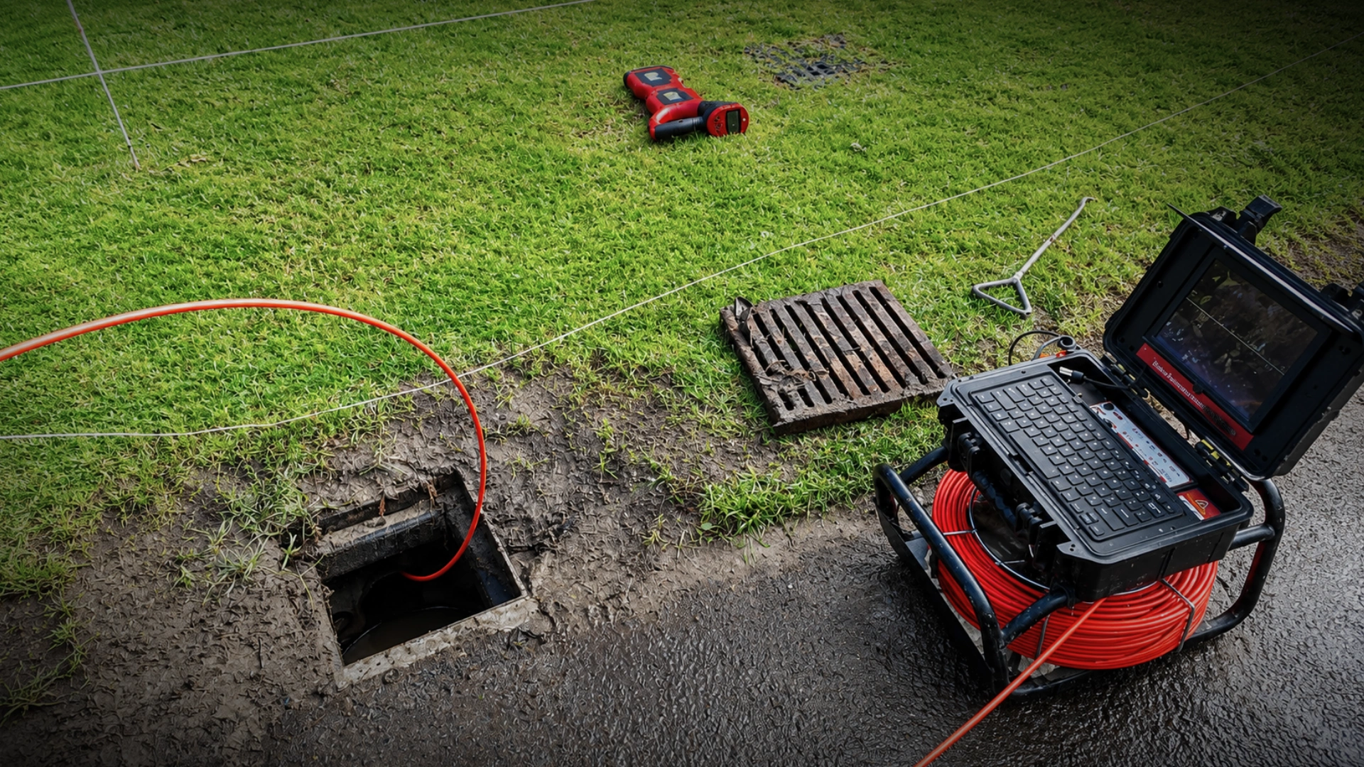 Plumber carrying out scheduled preventative plumbing checks at a Napier facility