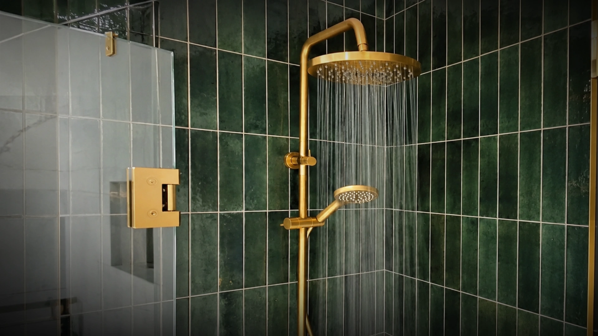 Newly plumbed bathroom with shower, vanity and toilet in a Napier renovation